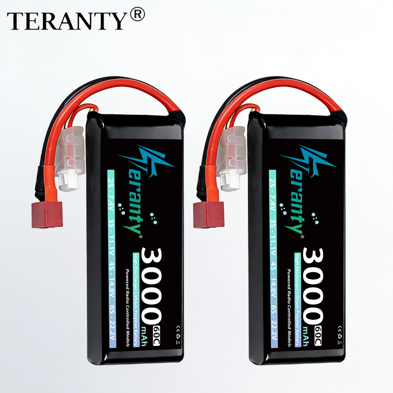 Rc Hobby Usa - TERANTY 2S 3000mAh Lipo Battery 7.4V