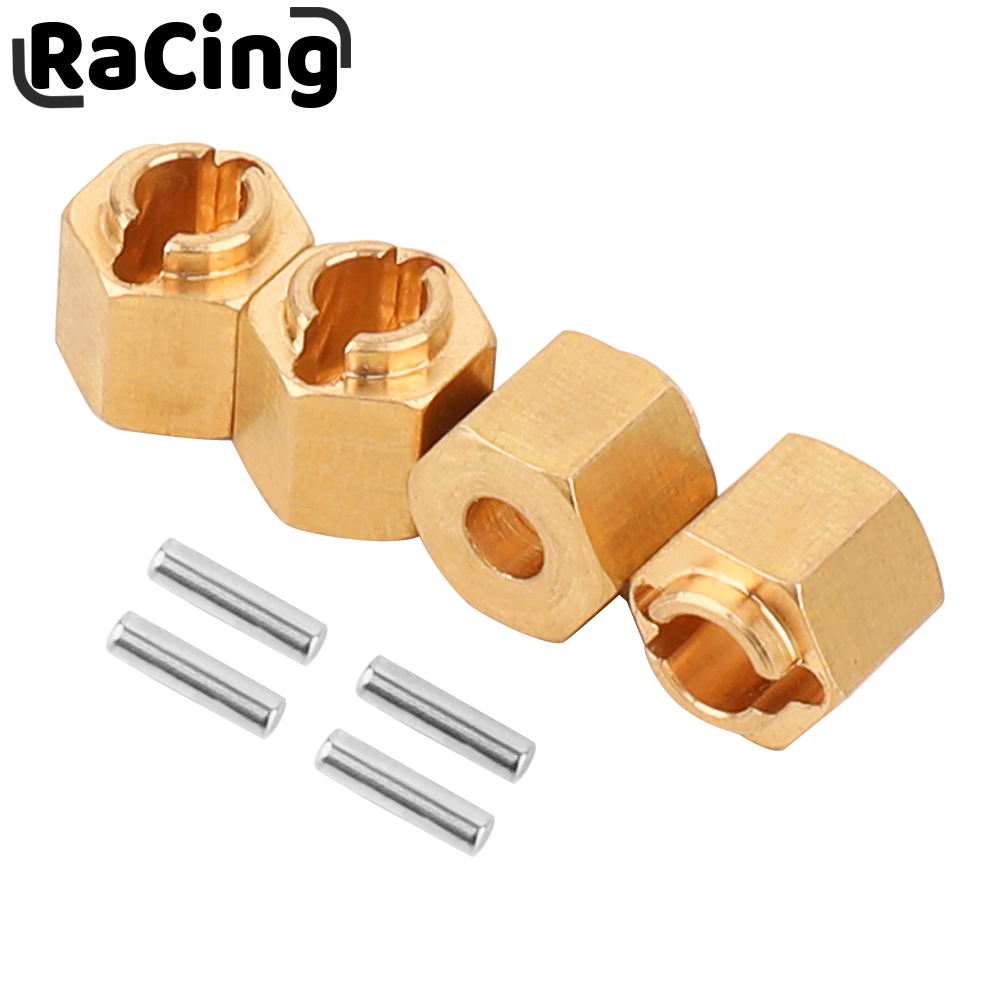 Wheel Hex Adapter - 4pcs 7mm Brass Wheel Hex Hub