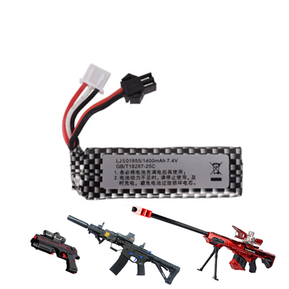 Rc Hobby Usa - 7.4v 1400mah 25C 501855 Lipo Battery