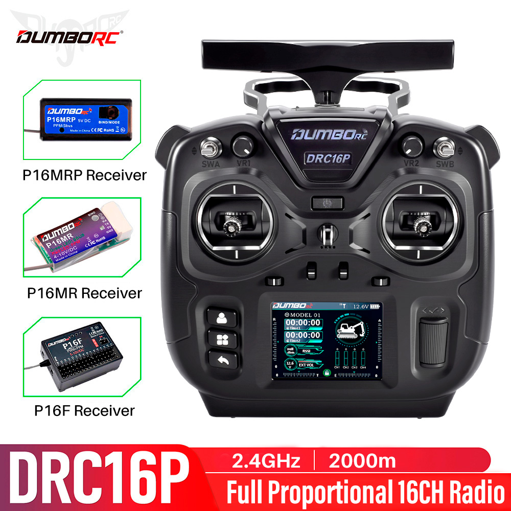 Rc Hobby Toys - DUMBORC RC Transmitter DRC16P 16CH Coach