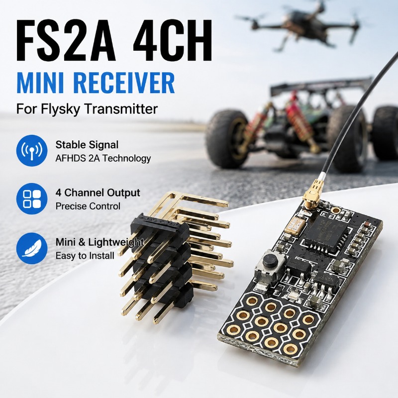 Rc Hobby Usa - FS FS2A-4CH 4 Channel PWM Receiver