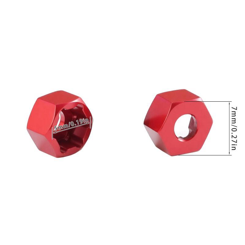 4Pcs 5mm To 7mm Hex Wheel Hub  - Wheel Hex Adapter review and price