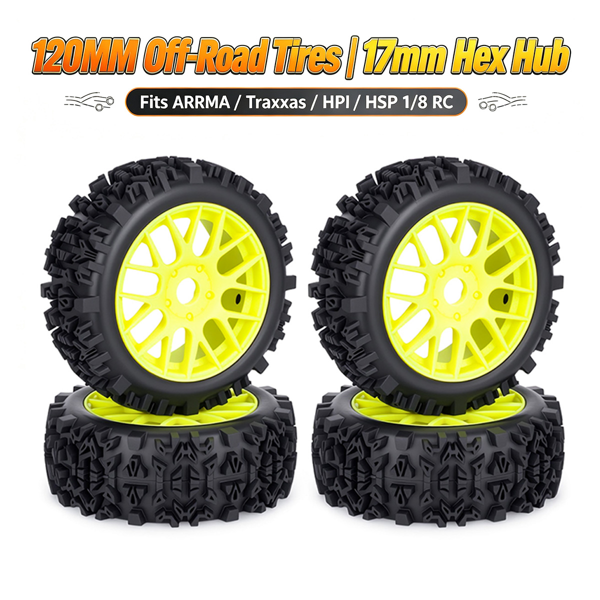 120MM Off-Road RC Tires 17mm H - Rc Hobby Dump Truck review and price
