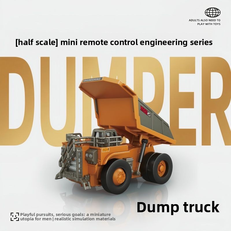 1:64 Metal RC Engineering Car  - Rc Hobby Dump Truck review and price