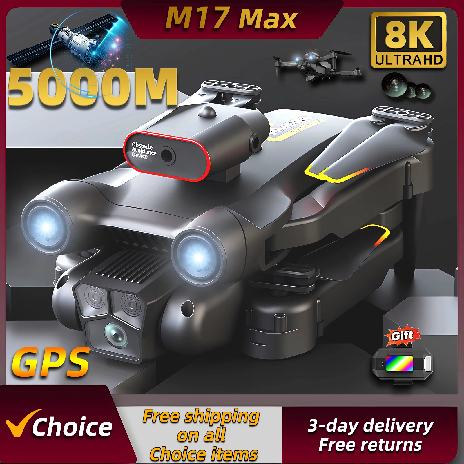 New M17 Max Drone 8K Professin - Rc Hobby China review and price