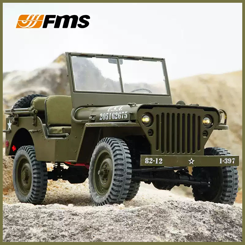 FMS 1/6 Climber 1941 Willys MB - Rc Hobby Dump Truck review and price