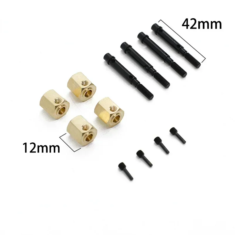 4PCS Brass 12mm Wheel Hex Exte - Wheel Hex Adapter review and price